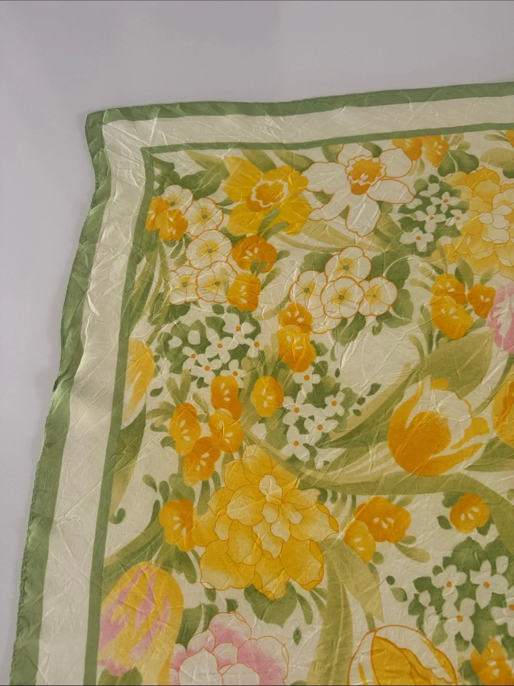 Vintage 1978 “Burst of Spring” Scarf by SM Kent for Avon Japan